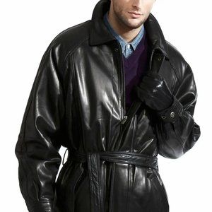 Tanners Avenue Lambskin Leather Coat ~ Size: Large